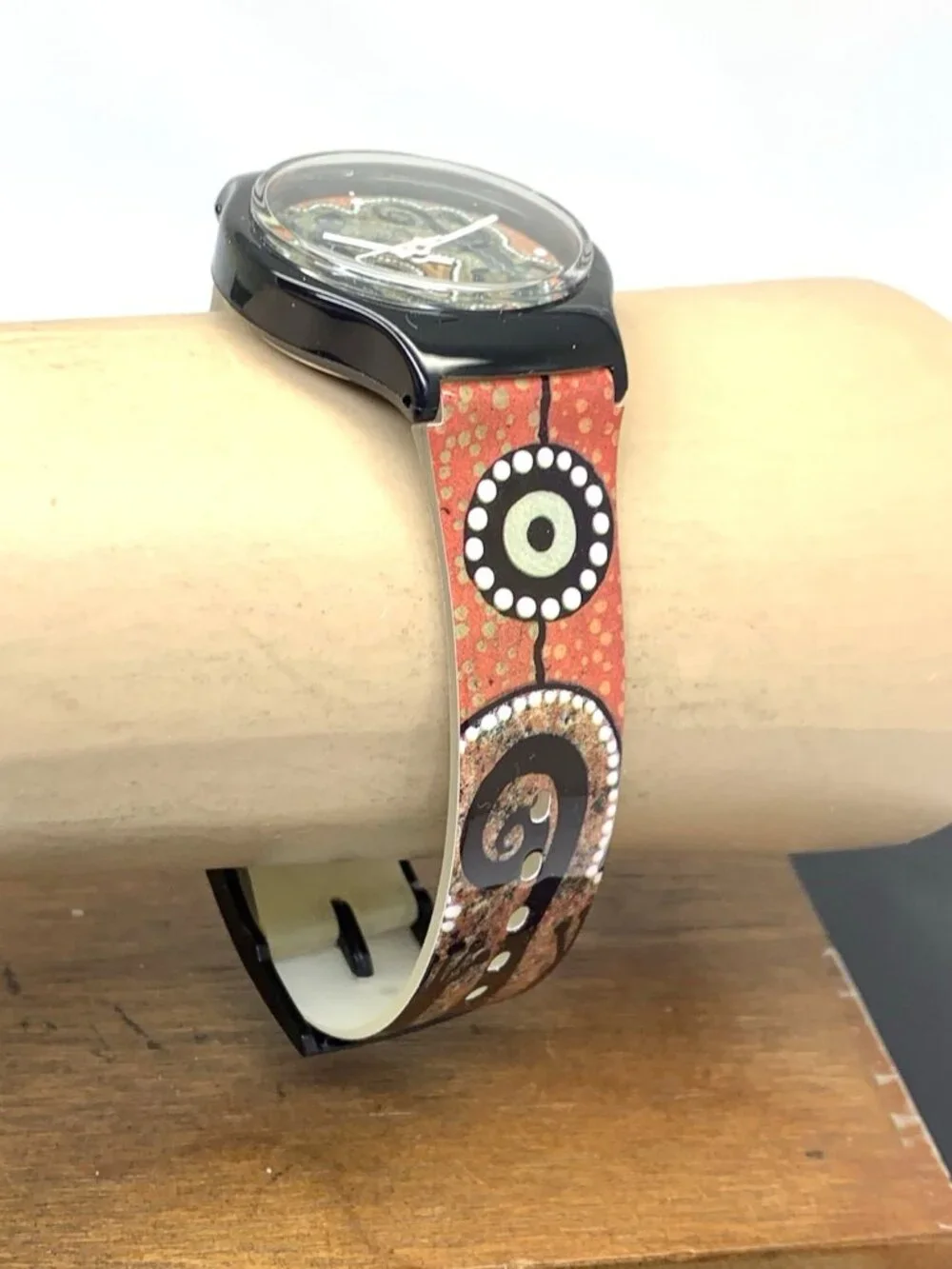 Australian Outback Unisex Watch Artist Series Quartz Vintage Rubber Strap 34mm